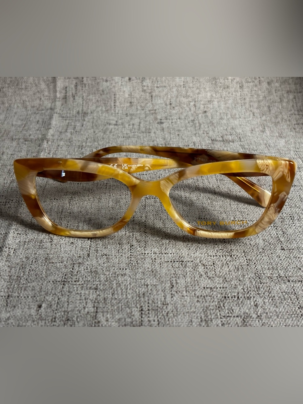 Tory Burch Women's Honey Tortoise Acetate Glasses